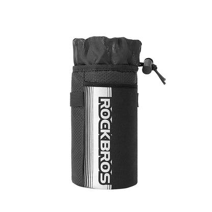 Insulated bicycle handlebar bag with water bottle holder and mobile phone pocket ROCKBROS