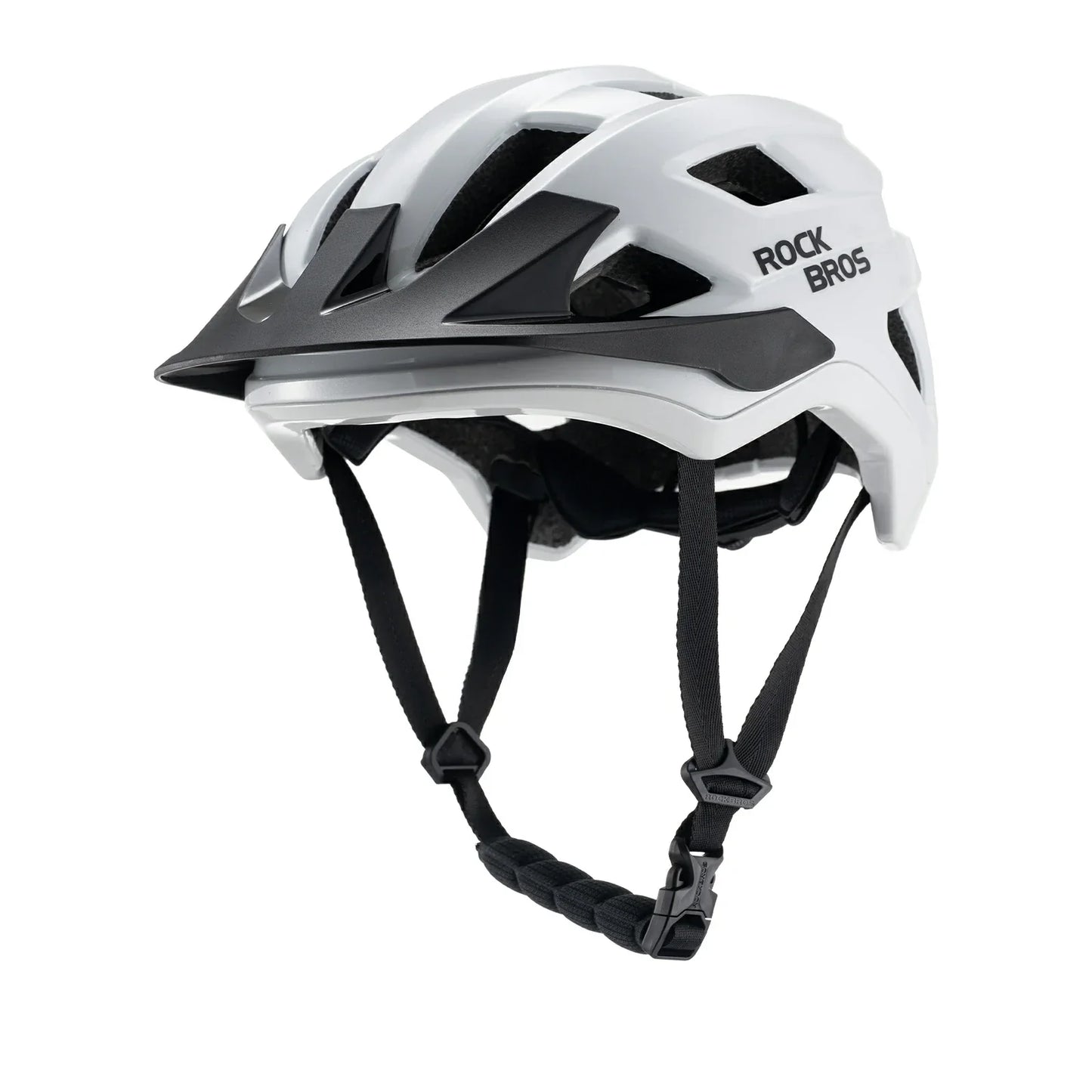 Kids' bicycle helmet with removable visor for MTB, BMX, and downhill riding, ROCKBROS