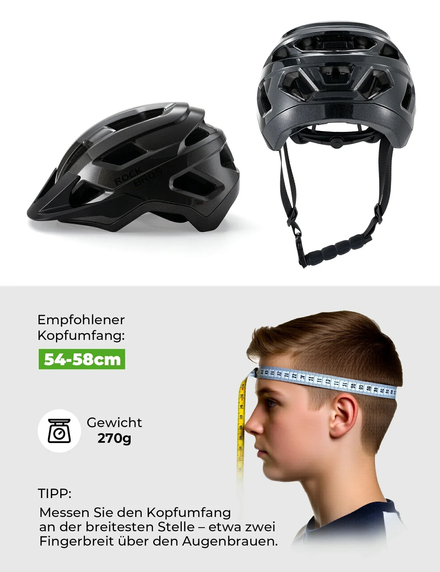 Kids' bicycle helmet with removable visor for MTB, BMX, and downhill riding, ROCKBROS