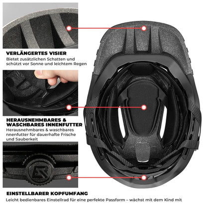 Kids' Cartoon Full Face Helmet with Removable Chin Guard ROCKBROS