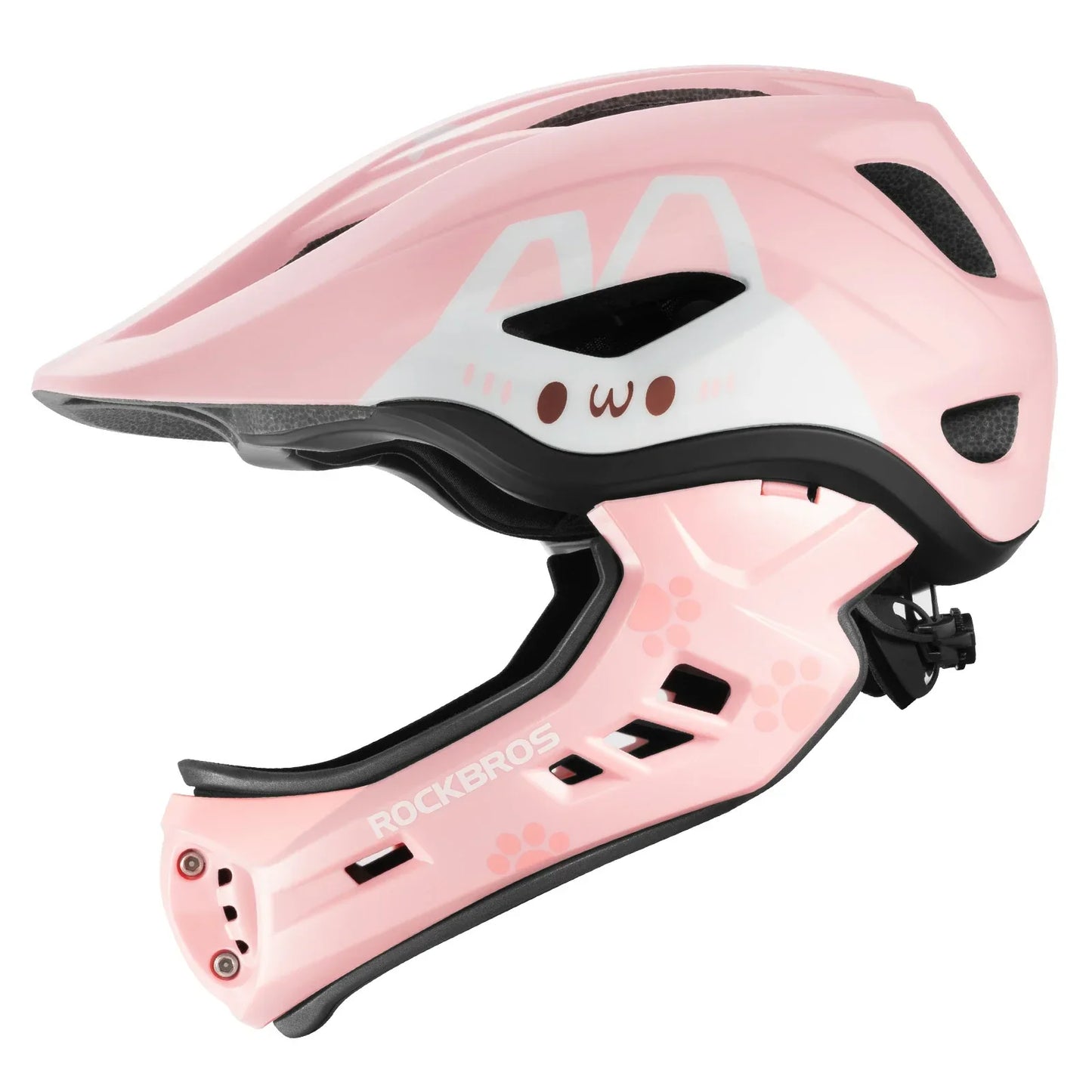 Kids' Cartoon Full Face Helmet with Removable Chin Guard ROCKBROS