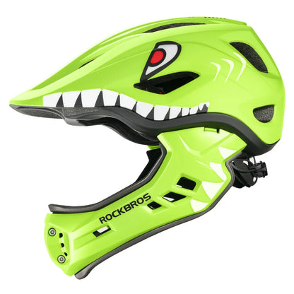 Kids' Cartoon Full Face Helmet with Removable Chin Guard ROCKBROS
