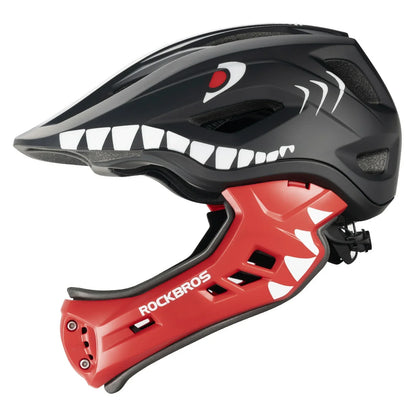Kids' Cartoon Full Face Helmet with Removable Chin Guard ROCKBROS