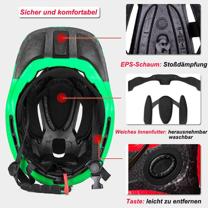 Kids' full-face helmet with removable chin guard for boys/girls ROCKBROS