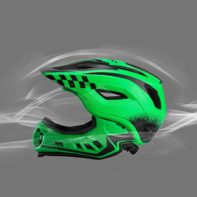 Kids' full-face helmet with removable chin guard for boys/girls ROCKBROS