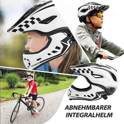 Kids' full-face helmet with removable chin guard for boys/girls ROCKBROS