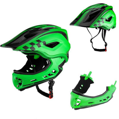 Kids' full-face helmet with removable chin guard for boys/girls ROCKBROS