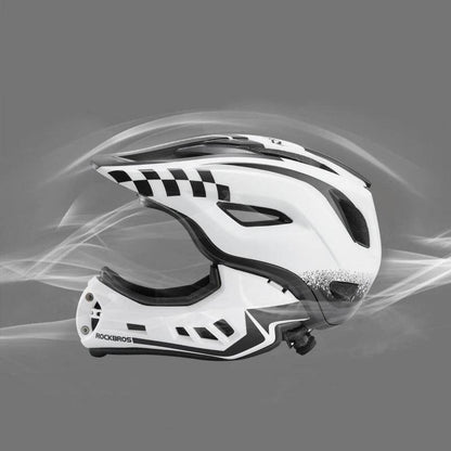 Kids' full-face helmet with removable chin guard for boys/girls ROCKBROS