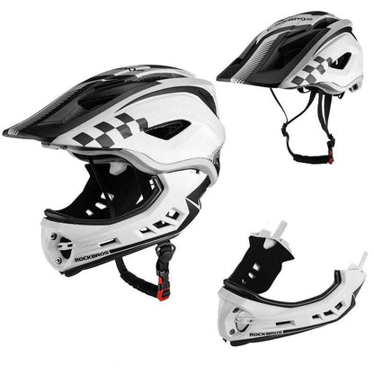 Kids' full-face helmet with removable chin guard for boys/girls ROCKBROS