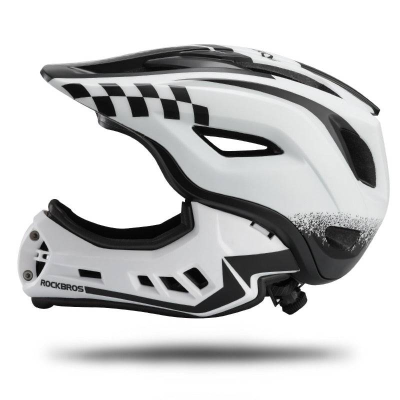 Kids' full-face helmet with removable chin guard for boys/girls ROCKBROS