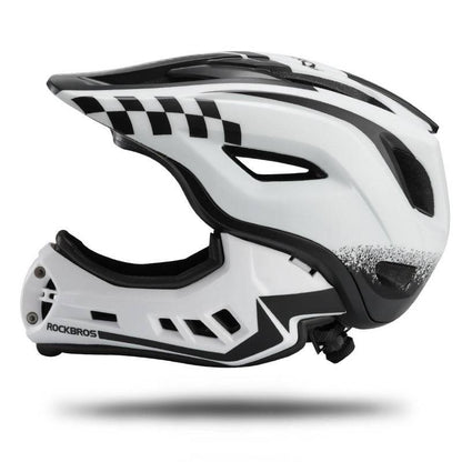 Kids' full-face helmet with removable chin guard for boys/girls ROCKBROS