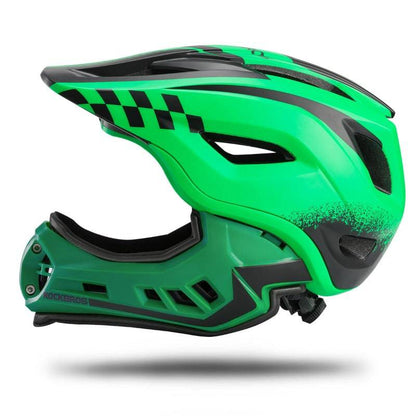 Kids' full-face helmet with removable chin guard for boys/girls ROCKBROS