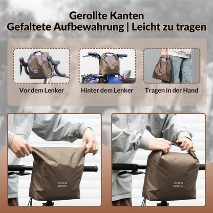 Handlebar bag, waterproof bicycle basket, front bag, adjustable 2.5L-4L, ROCKBROS