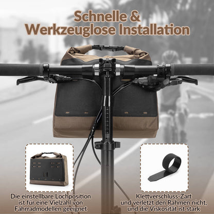 Handlebar bag, waterproof bicycle basket, front bag, adjustable 2.5L-4L, ROCKBROS