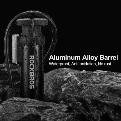 Mini Portable Air Pump Foot Pump for all valves SV/AV ROCKBROS