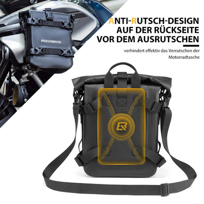 Motorcycle side bag, waterproof, pannier bag, 5L, black, ROCKBROS