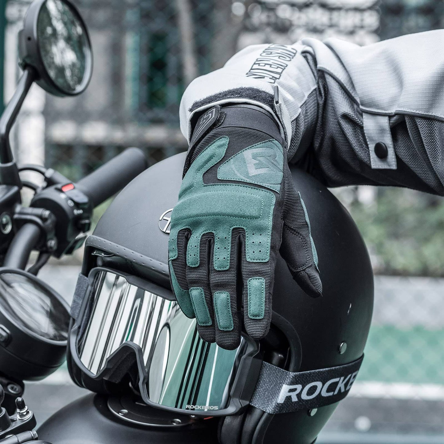 Motorcycle Gloves, Windproof Touchscreen Men's Gloves, ROCKBROS