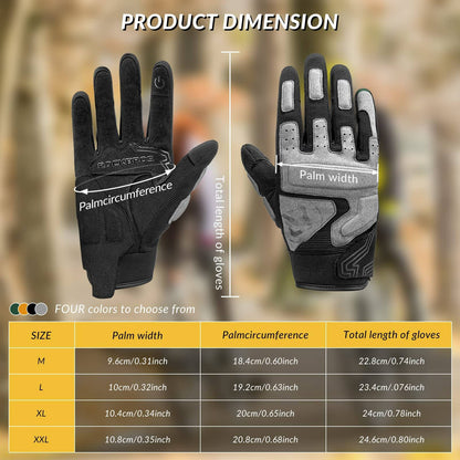 Motorcycle Gloves, Windproof Touchscreen Men's Gloves, ROCKBROS