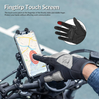 Motorcycle Gloves, Windproof Touchscreen Men's Gloves, ROCKBROS