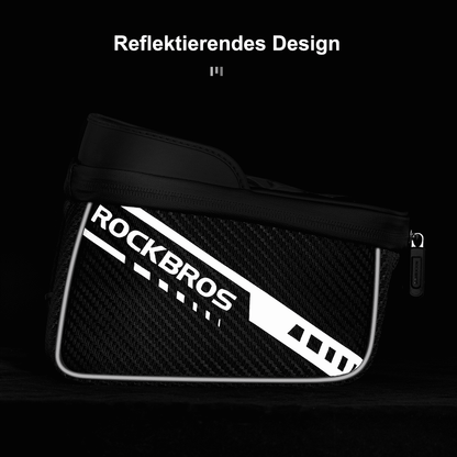 Top tube bag with TPU touchscreen, side pocket design, 1L, ROCKBROS