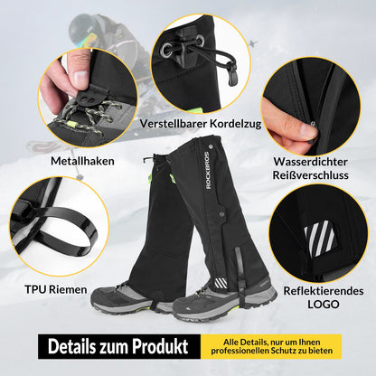 Outdoor Gaiters Waterproof Snow Gaiters Men's Women's ROCKBROS