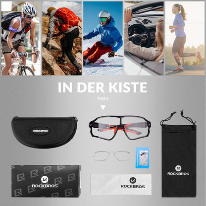 ROCKBROS Dynamische Radbrille mit UV400-Sonnenfilter