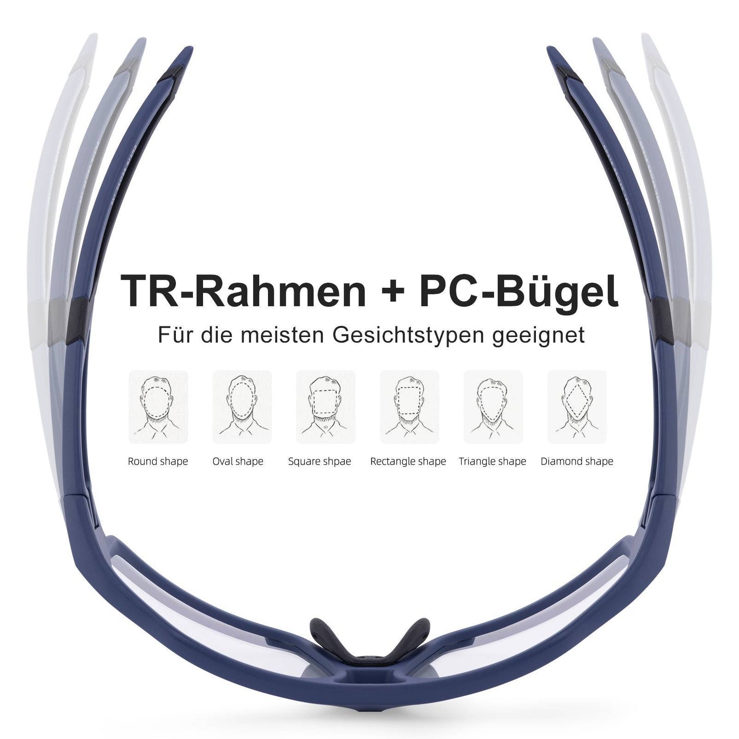 Photochromic sunglasses for outdoor activities, unisex, ROCKBROS