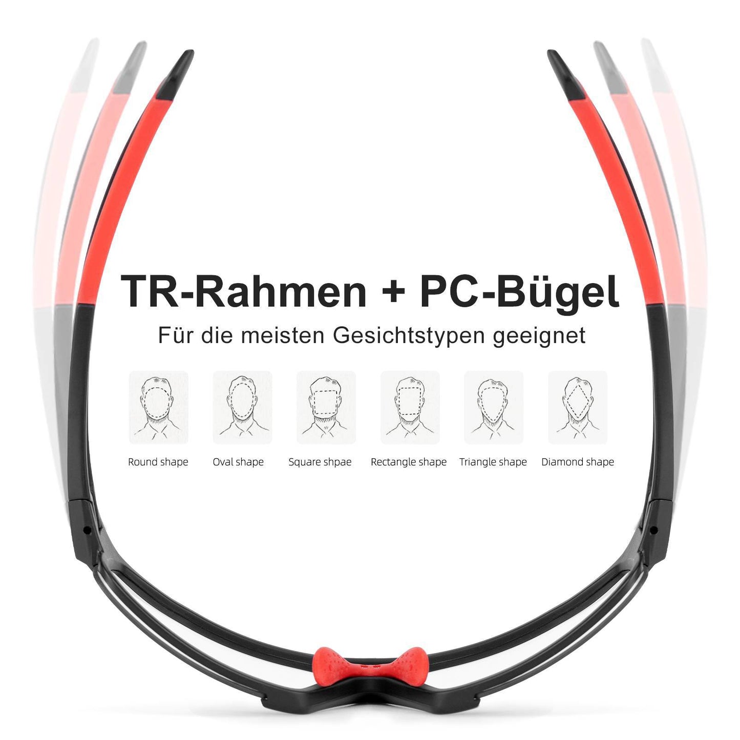 Photochromic sunglasses for outdoor activities, unisex, ROCKBROS