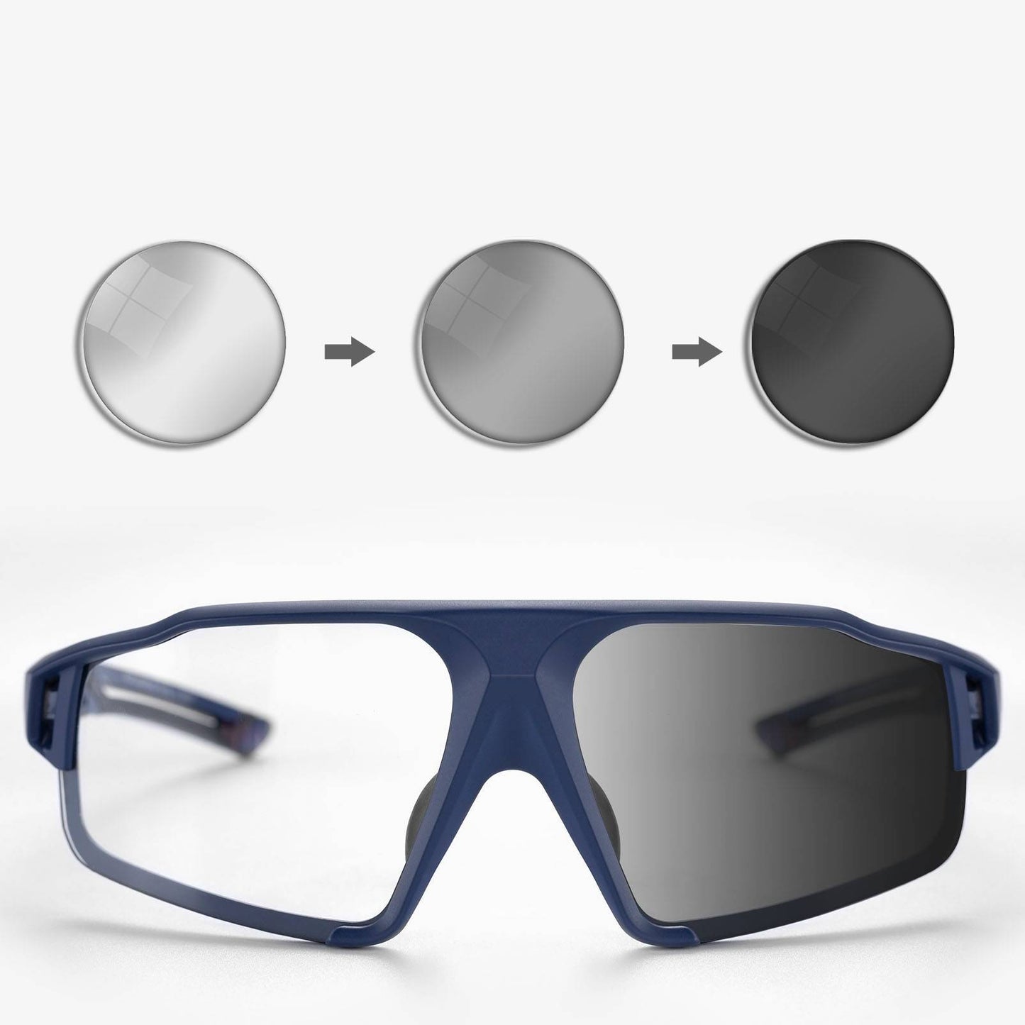 Photochromic sunglasses for outdoor activities, unisex, ROCKBROS