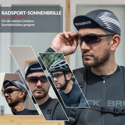 Photochromic sports glasses with interchangeable elastic headband ROCKBROS