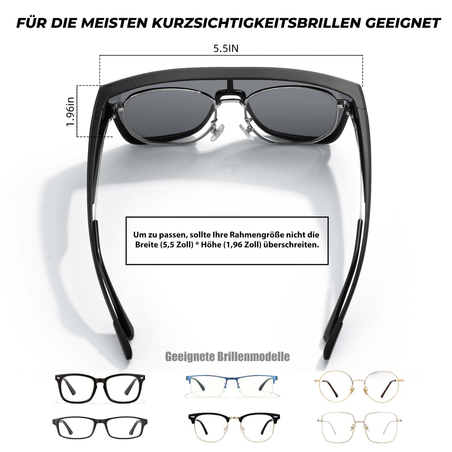 Polarized cycling glasses, short-vision glasses, over-glasses, unisex sports glasses, ROCKBROS