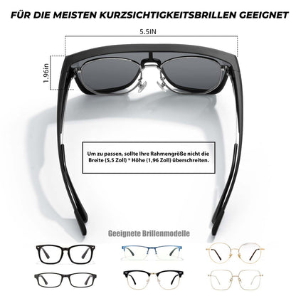 Polarized cycling glasses, short-vision glasses, over-glasses, unisex sports glasses, ROCKBROS