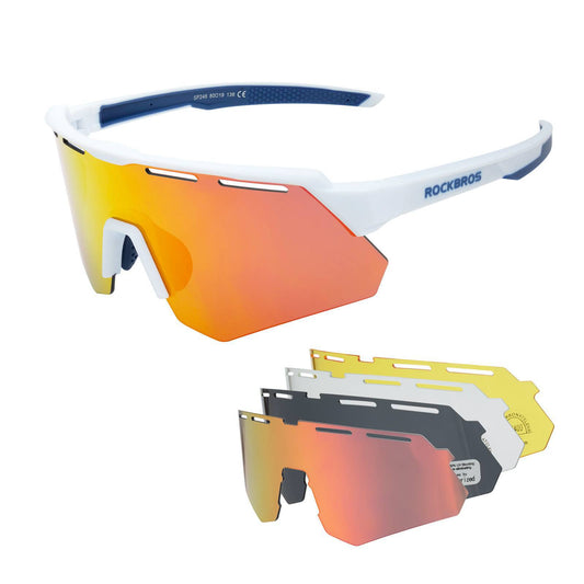 Polarized cycling glasses with 4 interchangeable lenses ROCKBROS