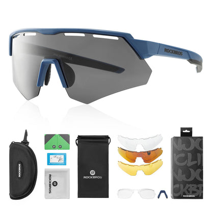 Polarized cycling glasses with 4 interchangeable lenses ROCKBROS