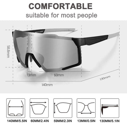 Polarized sunglasses, cycling glasses for outdoor sports, black, ROCKBROS