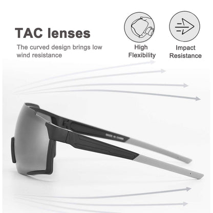 Polarized sunglasses, cycling glasses for outdoor sports, black, ROCKBROS