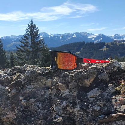 Polarized Sunglasses Cycling Glasses Unisex Black-Red ROCKBROS
