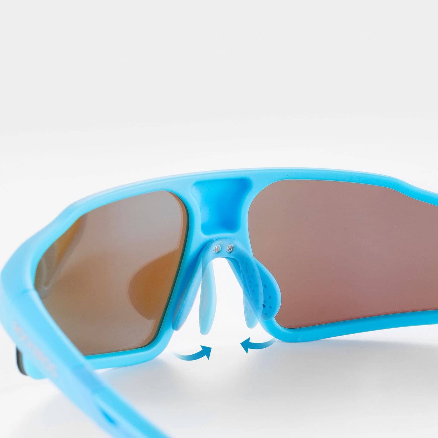 Polarized sunglasses with UV400 protection, light blue, unisex, ROCKBROS