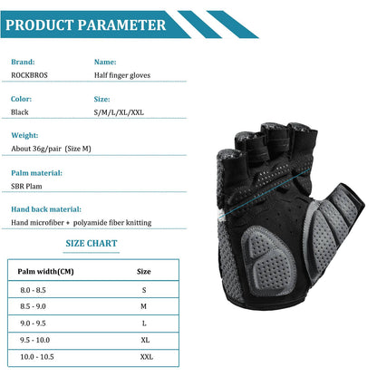 Cycling half-finger gloves, universal training gloves, ROCKBROS