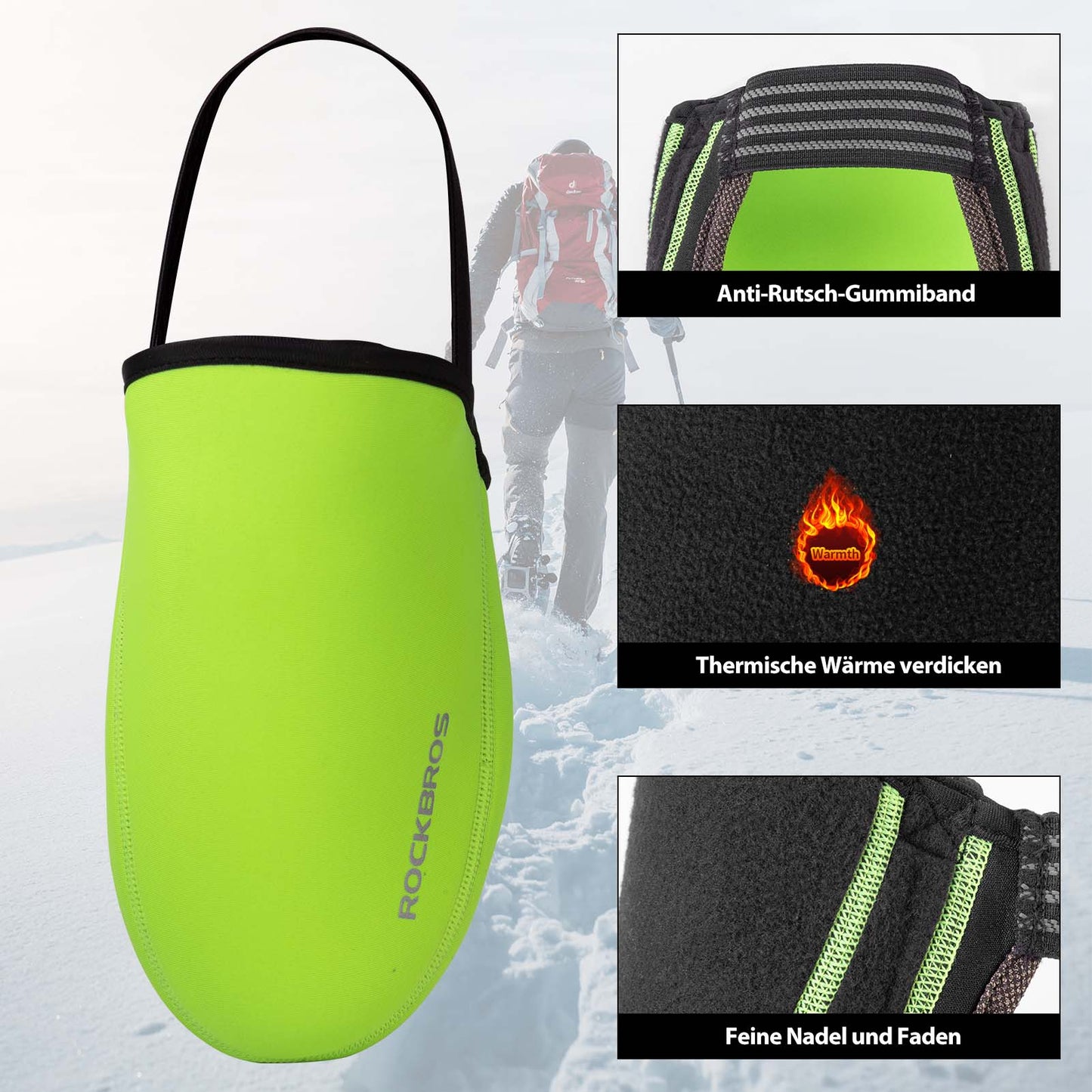 Cycling overshoes, water-repellent Kevlar bicycle shoe cover ROCKBROS
