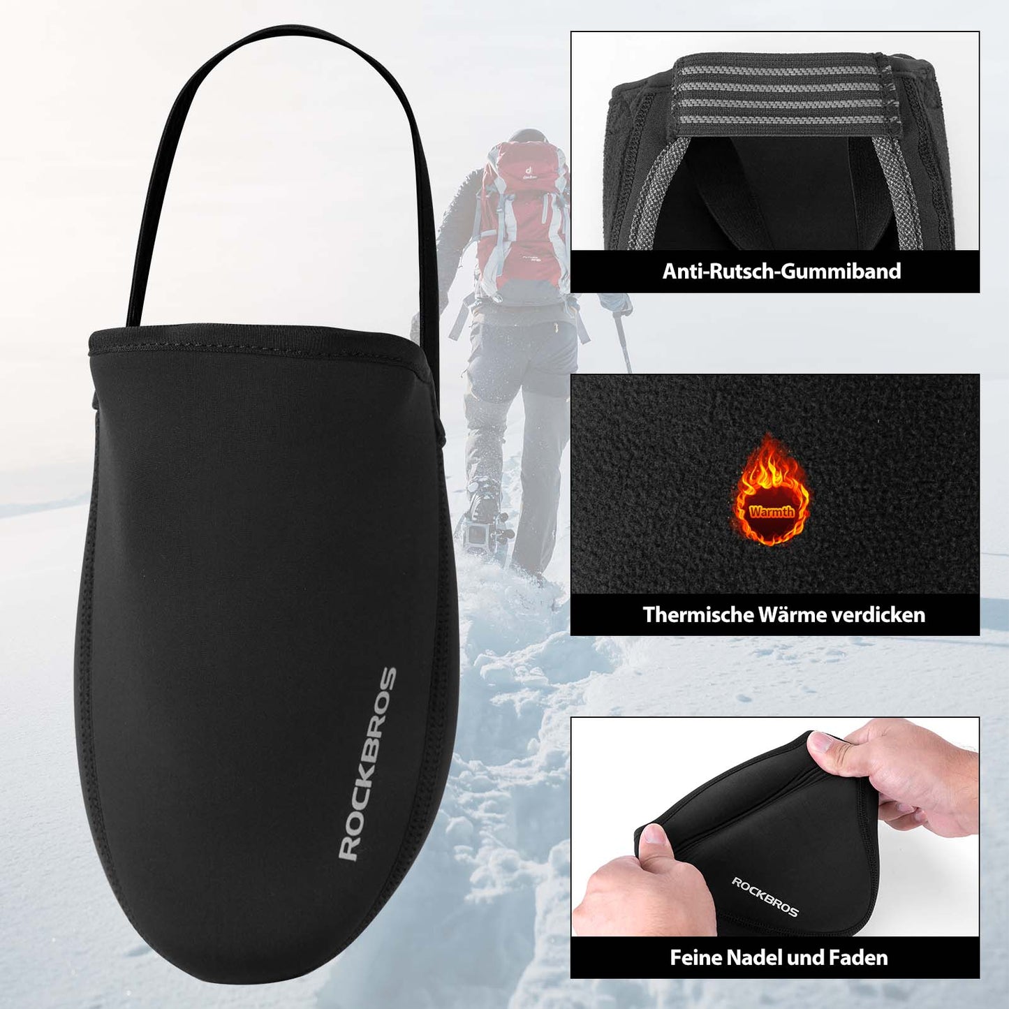 Cycling overshoes, water-repellent Kevlar bicycle shoe cover ROCKBROS