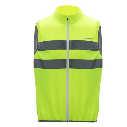 Reflective Riding Vest, Safety Vest, Fluorescent Green, ROCKBROS