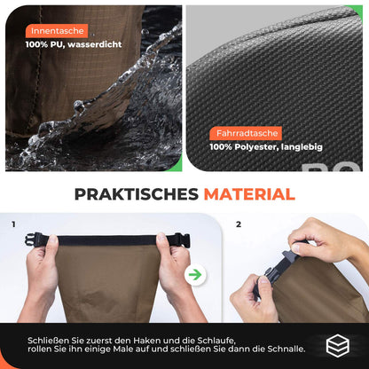 Saddle bag, waterproof bicycle bag, expandable with inner pocket, ROCKBROS