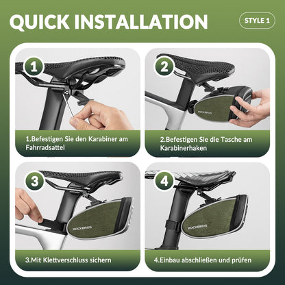 Water-repellent saddlebags, tool bag, 2024 new style, ROCKBROS