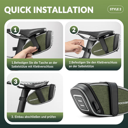Water-repellent saddlebags, tool bag, 2024 new style, ROCKBROS