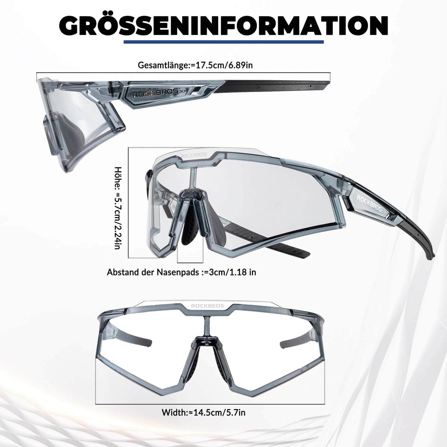Sunglasses, cycling glasses, self-tinting, outdoor, UV400 protection, ROCKBROS