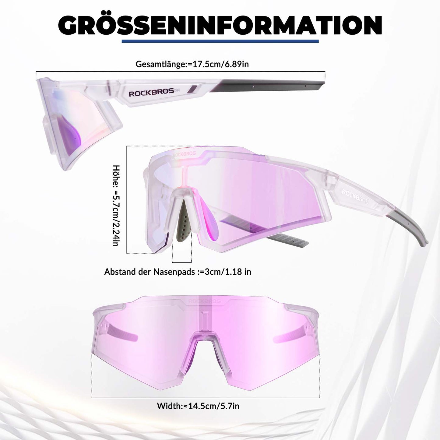 Sunglasses, cycling glasses, self-tinting, outdoor, UV400 protection, ROCKBROS