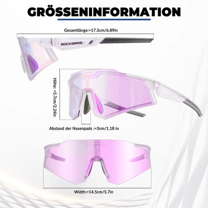 Sunglasses, cycling glasses, self-tinting, outdoor, UV400 protection, ROCKBROS