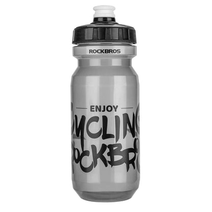 ROCKBROS 600ml sports water bottle made of PP5, supplied with dust cover.