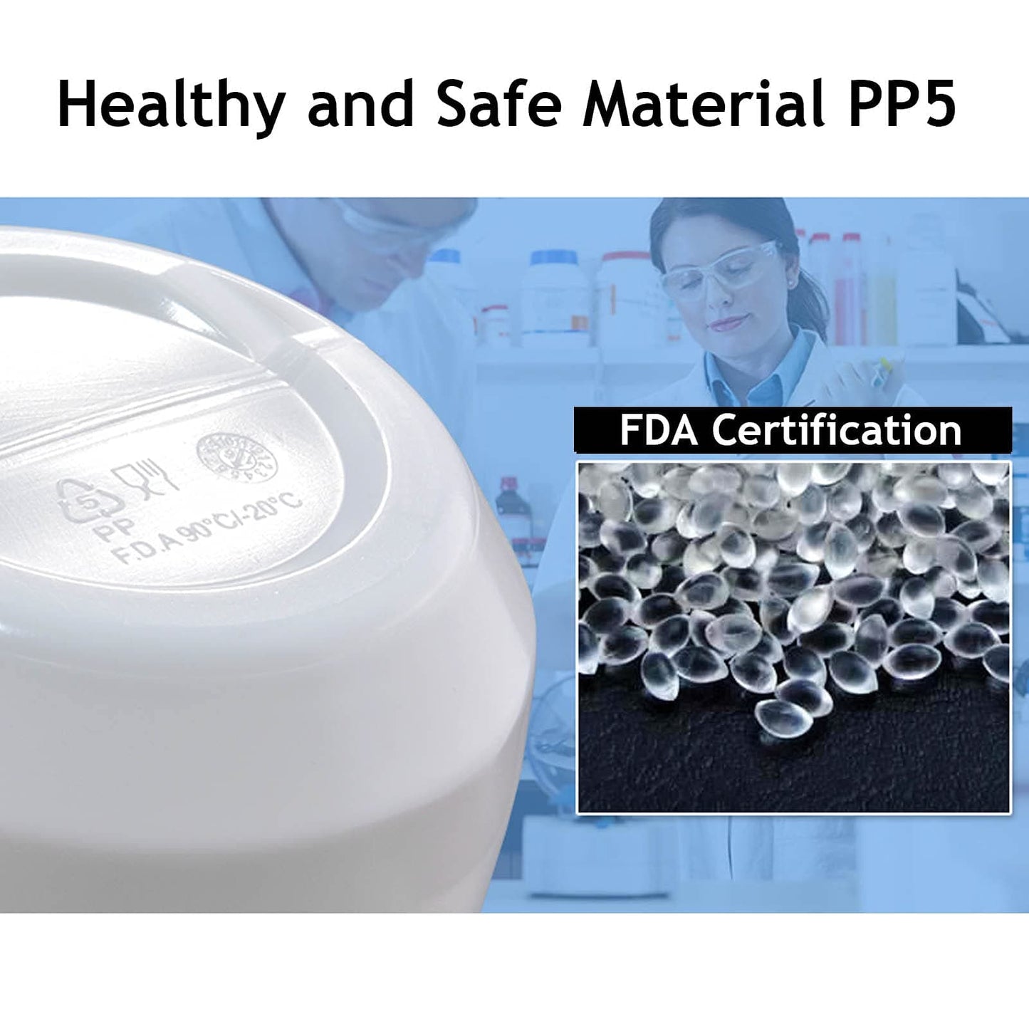 ROCKBROS 600ml sports water bottle made of PP5, supplied with dust cover.